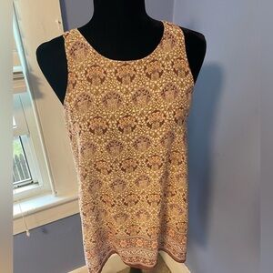 Mac Studio printed sleeveless blouse size extra small